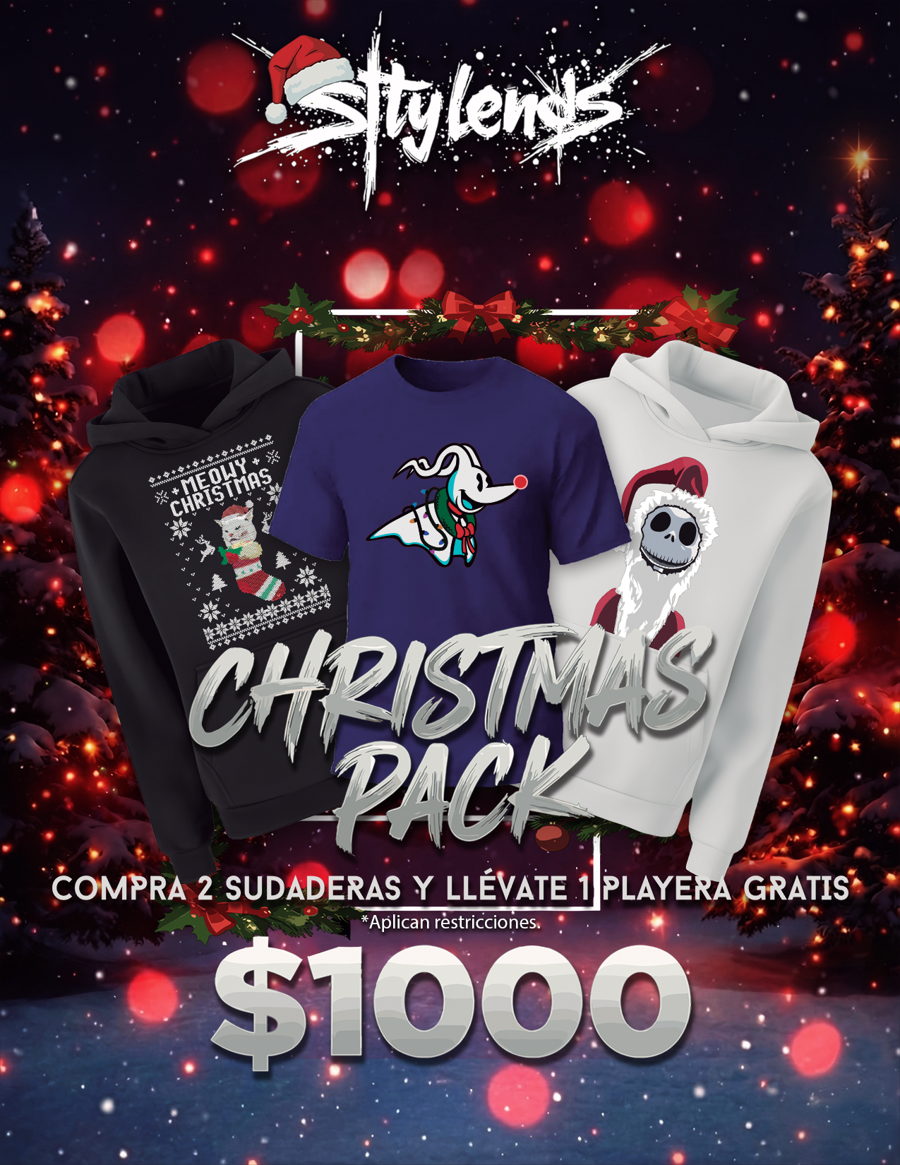 Promo: 2 Sudaderas = 1 Playera Gratis